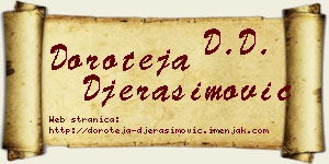 Doroteja Đerasimović vizit kartica